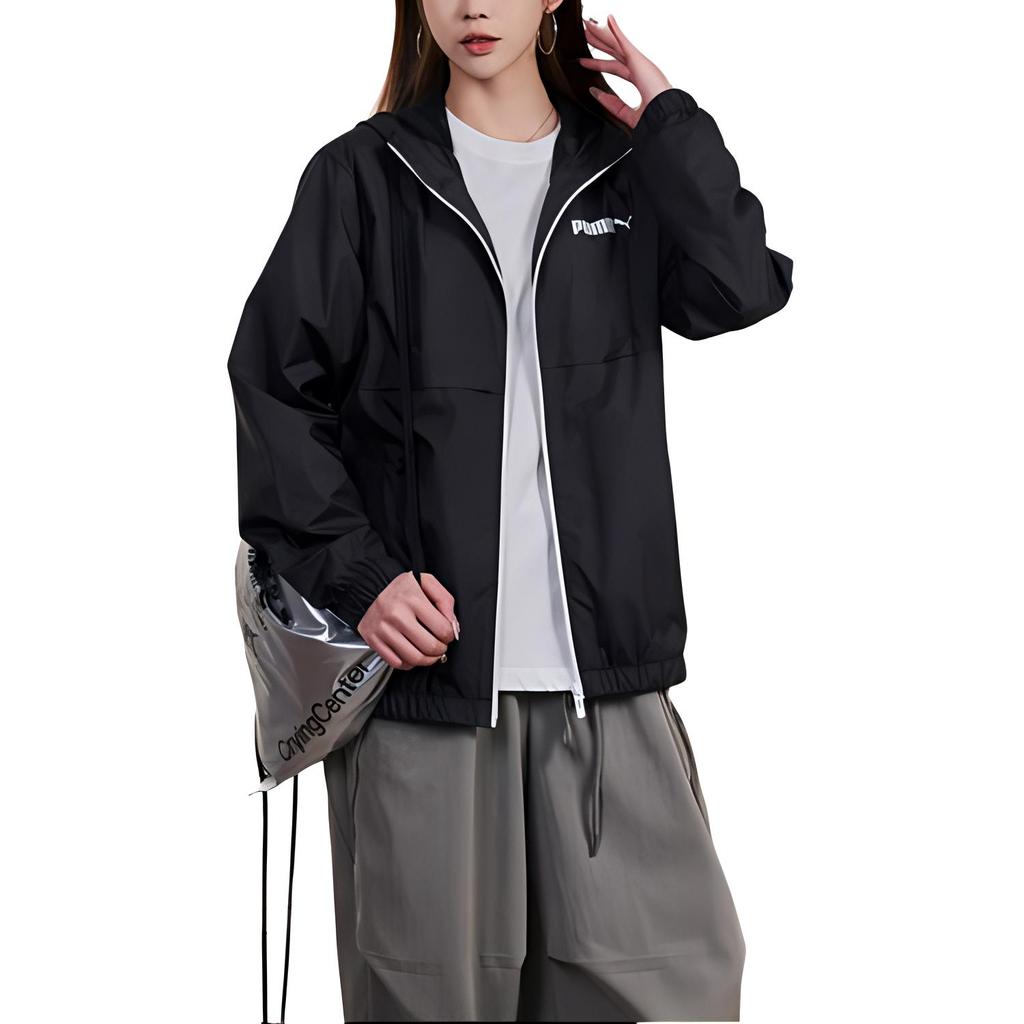 PUMA ESSWINDBREAKER Jackets & Coats Unisex Black 691346-01
