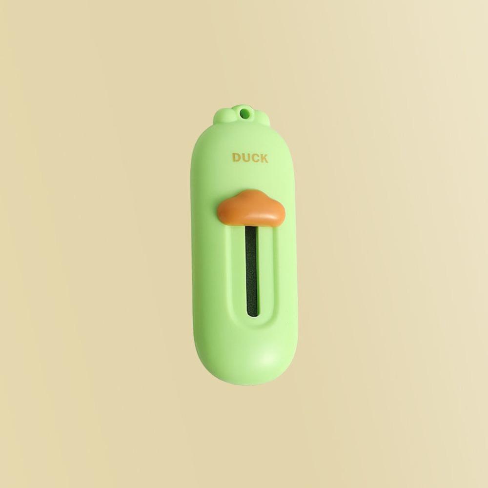 

Магнитный мини-нож для коробок, портативный универсальный нож, новый нож для бумаги, школьные канцелярские принадлежности зелёный