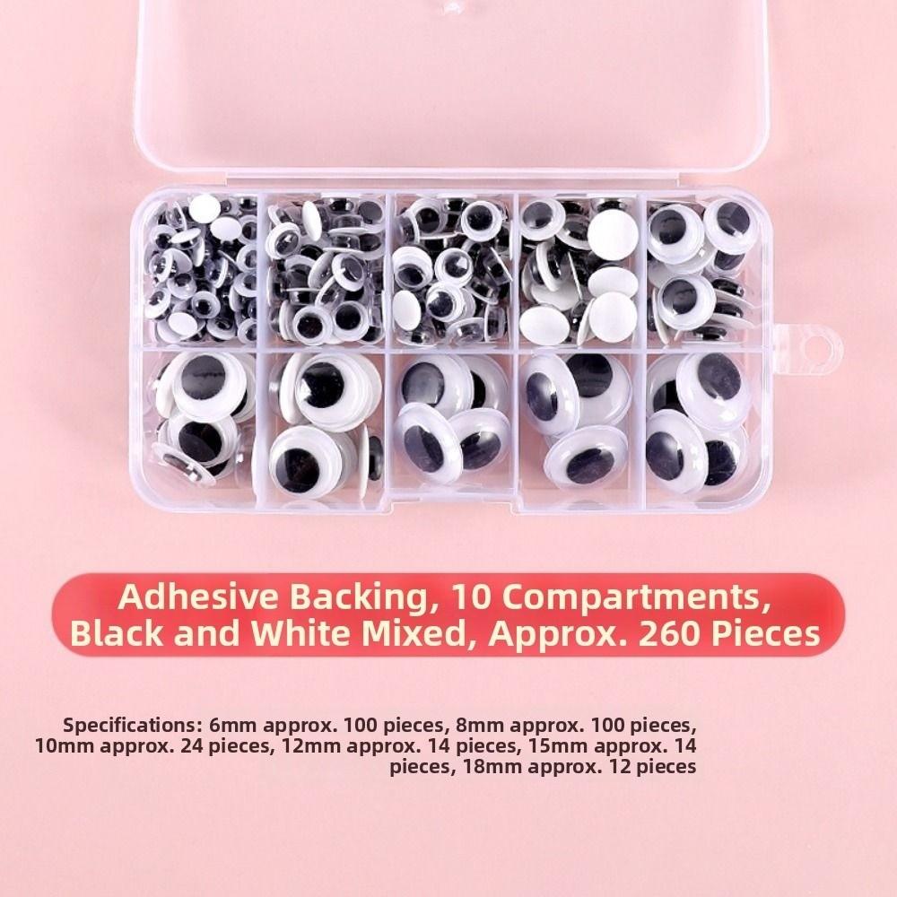 50/100pcs/bag DIY Colorful Activity Eyeballs Plastic Dolls Eyes Accessories Toys