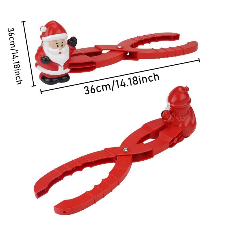Kids Snow Clip XmasTree Xmas Stocking Santa Claus Elk Snow Clip Toy Educational Toy for Christmas Winter Outdoor Play Snow Beach