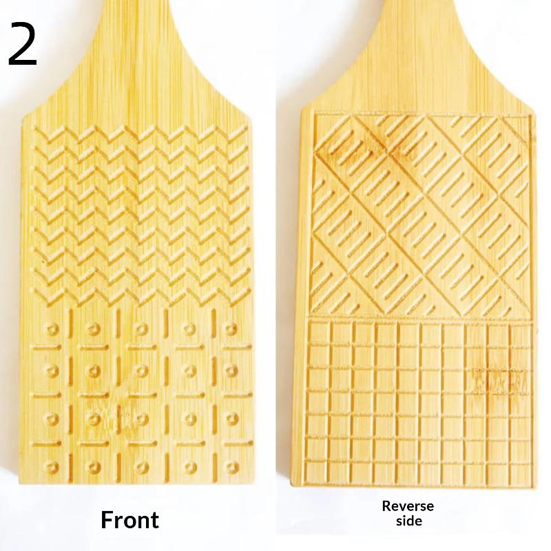 

1 Set Bamboo Pasta Making Tools Gnocchi Board Dough Sheeter Kitchen Noodle Maker Shaper Bamboo Chopping Board For Home Use 2