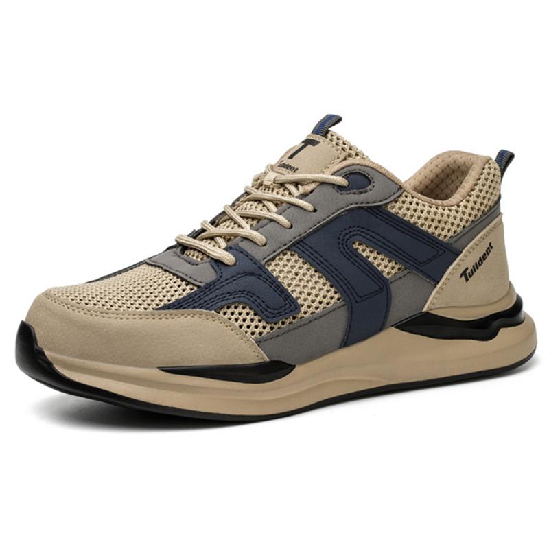 Lightweight comfortable safety shoes with steel
