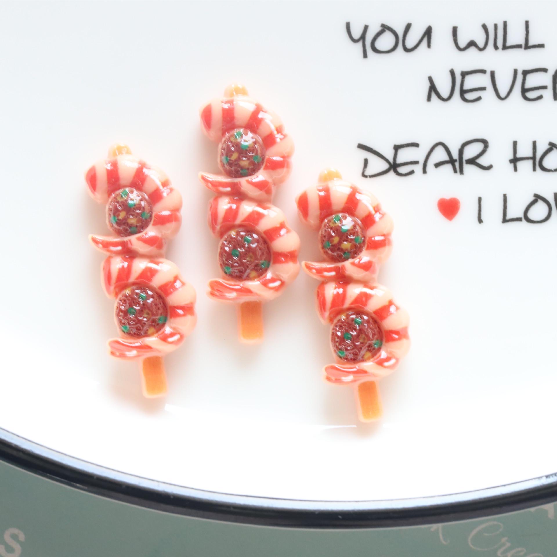 

Аксессуары из смолы своими руками: Креативные имитации еды, шашлычки для барбекю и заколка для волос в виде цветной капусты с забавным кремом-клеем для магнитов на холодильник Size approx. 1.0cm x 3.5cm