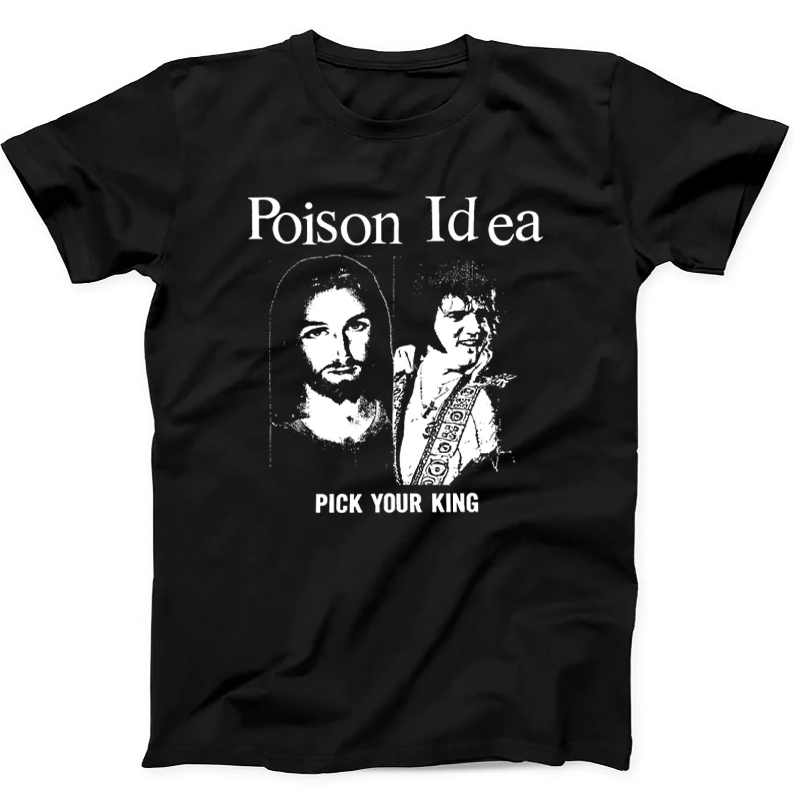 Poison Idea Pick Your King Elvis Jesus Punk Gift T Shirt Sweatshirt Hoodie 618 S разноцветный