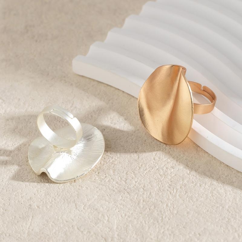 Geometric Band Ring Punk Style Alloy Texture Adjustable Rings Suitable for Fashion Enthusiasts Present Multiple Sizes