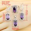 Luxe AAA Zircon Set Jewelry Earrings Rings Bracelet Necklace Mothers Day Gift