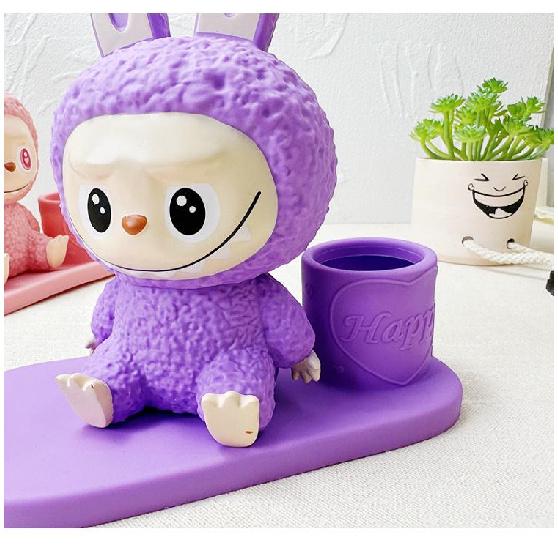 Cartoon Labubu 3D Vinyl Spardose, Stifthalter & Handyhalter