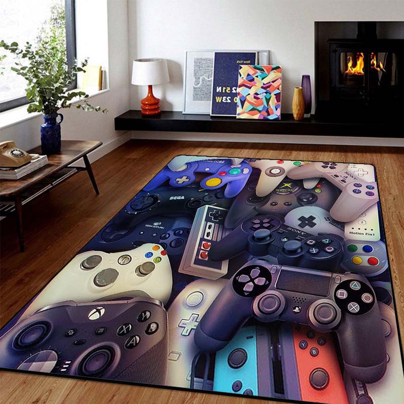 Oyuncu Kontrol Halıları Kaymaz Zemin Mat Paspas Oyun Giriş Halısı Yatak Odası Mutfak Kapı Mat Halı Dekor