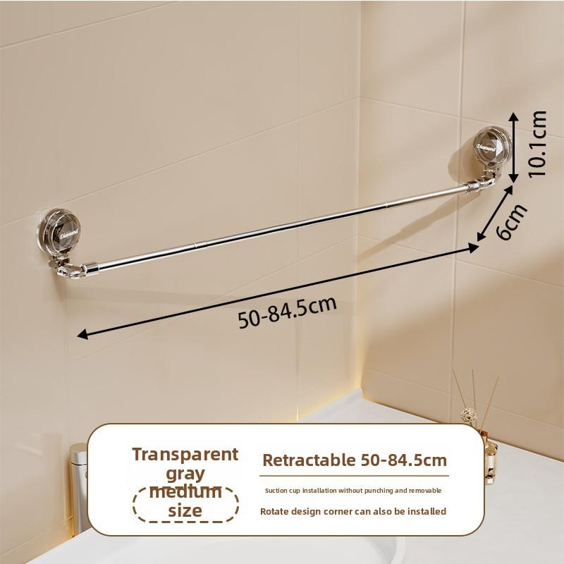 

Non Perforated Bathroom Extendable Corner Towel Rack Stainless Steel Multifunctional Corner Storage Rack No Hooks серый