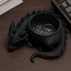 DYS 3D Printed Lying Dragon Flowerpot for Small Green Plants, Decorative Succulents Pot Ornament, Dark Style Figurine Home Office Desktop