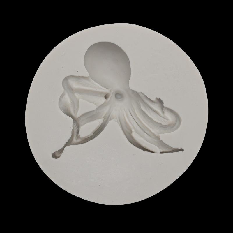 

Форма для випікання помадки. Морська істота. Восьминіг. Мушля кальмара. Прикраса для торта. Форма для шоколаду.