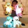 Adorable Teddy Bear Plush Toy With Led Colorful Lights Small Size Long Plush Flashing Function