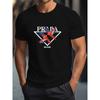 Lässiges Komfort-Top Mode Bedrucktes Kurzarm Einfache T-Shirts Herren