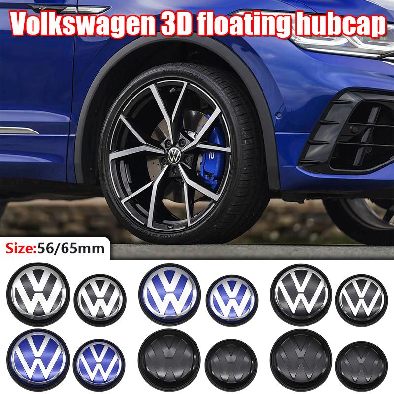Car Hub Caps 4pcs 56MM 65MM Floating Center Wheel Covers For VW GTI Polo Golf 4 5 6 7 8 Touran CC Passat B5 B6 B7 Quality Kit EC1