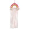 Decoration Nordic Style Knitting Rainbow Baby Hairpin Hair Clip Baby Home Decoration Woven Clouds Rainbow Pendant