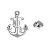 Sølv ankerbrosjemerke Smykker Herre Dame Pin Medal Lapel Pin Metall Corsage Brudgommensdrakt Formell tilbehør