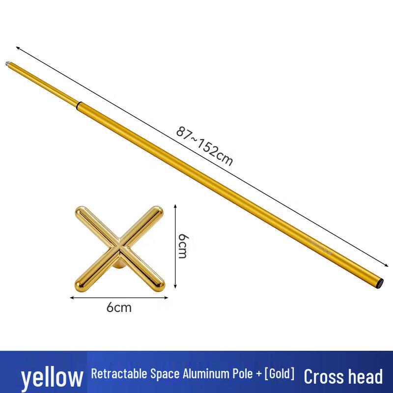 Retractable Billiard Rest Stick with Cross Head