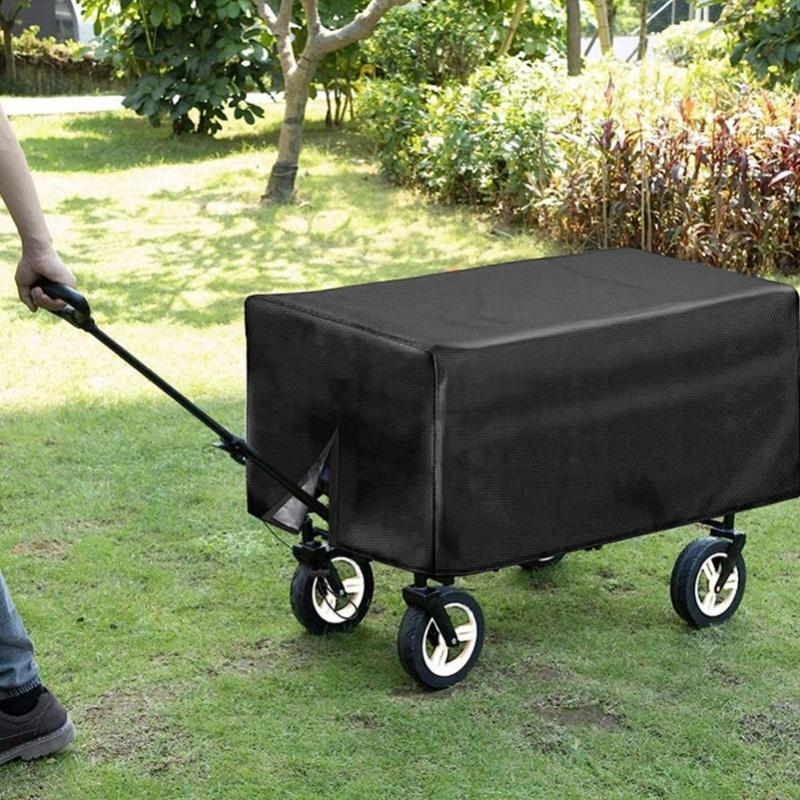 Waterproof Wagon Cover Professional Dustproof Protective UV Resistance Folding Wagon Rain Cover For Outdoor Camping Garden