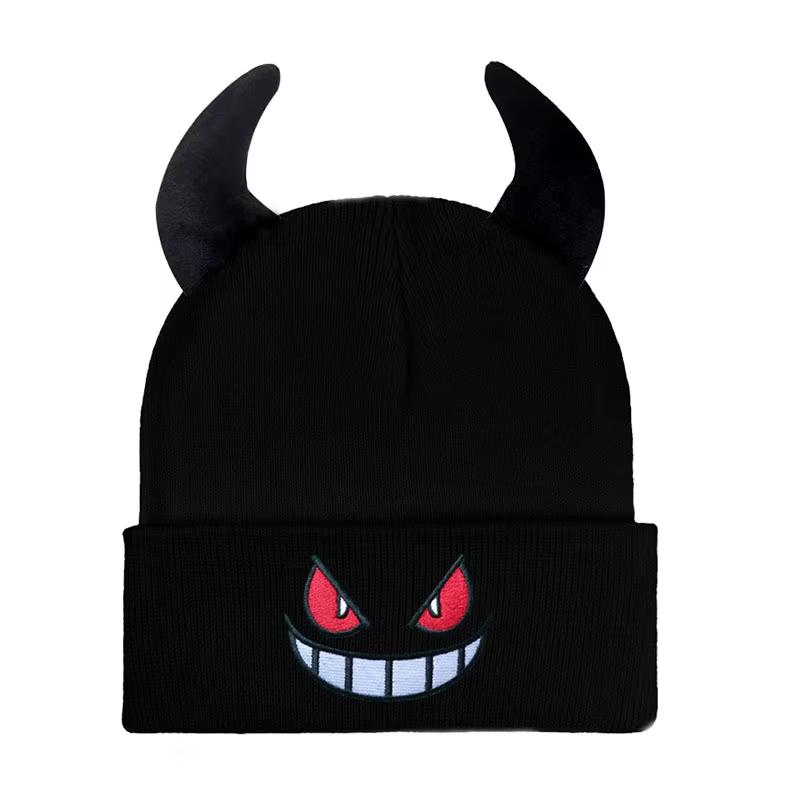 Mei Quan DIY Embroidered Cartoon Character Acrylic Knitted Warmth Windproof Autumn Winter European American Unisex Outdoor