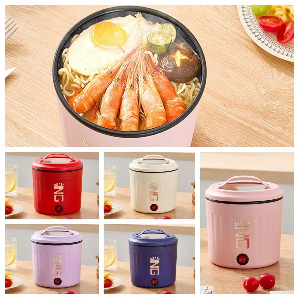 

Non-stick Electric Rice Cooker Quick Food Cooking Pot Creative Electric Cooker Student червоний