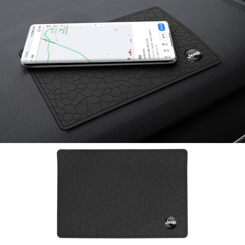 Car Dashboard Sticky Anti-Slip PVC Mat Non-Slip Sticky Gel Pad For Jeep Grand Cherokee Wrangler JK Gladiator Compass Renegade Pa AMP1