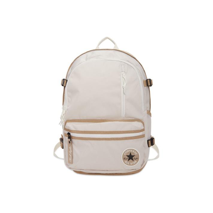 New Converse Straight Edge Polyester Backpack Regular Unisex Khaki/Milk White 10023003-A02
