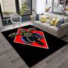 3D Retro Motorcycle Vintage Carpet Rug for Home Living Room Bedroom Playroom Sofa Doormat Decor,Kid Area Rug Non-slip Floor Mat
