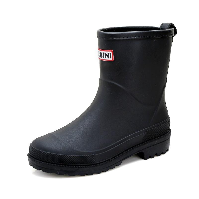 Nové dámské středně vysoké venkovní protiskluzové vodotěsné gumové boty