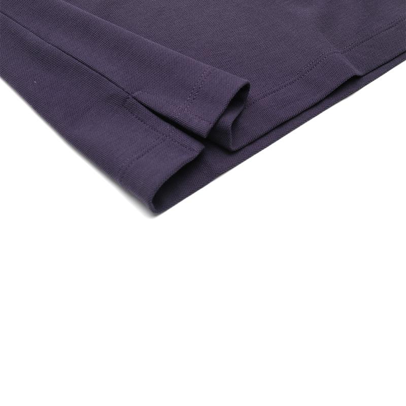 Emporio Armani Ss24 Eagle Logo Embroidered Short Sleeve Polo Shirt Men Polo Shirts Deep-Purple 3D1FM4-1JCYZ-08B8