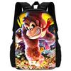 Child School Cartoon Donkeyeds Kongs Bananzaeds Backpack with Lunch Bags ,Pencil Bags ,School Bags for Boys Girls Best Gift