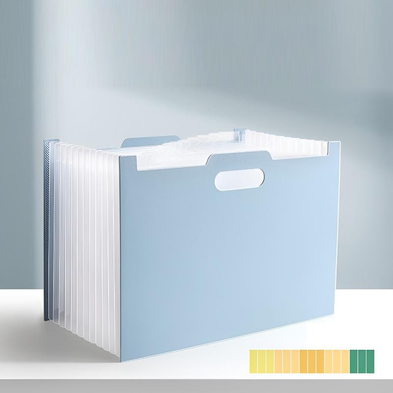 12-Pocket A4 Expanding File Folder – Large Capacity Portable Accordion Organizer for Office, Classroom, Documents