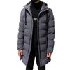 Herren Winterjacke mit Kapuze im koreanischen Stil aus Baumwolle - Dick, Mittellang, Trendige Oberbekleidung