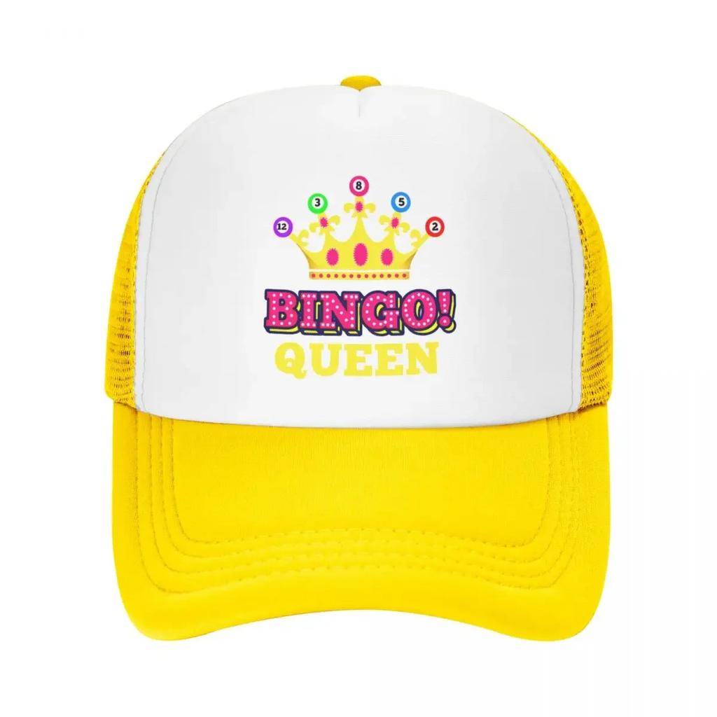 Custom Bingo Queen Baseball Cap Sun Protection Unisex Womens Adjustable Trucker Hat Spring Dad Hat