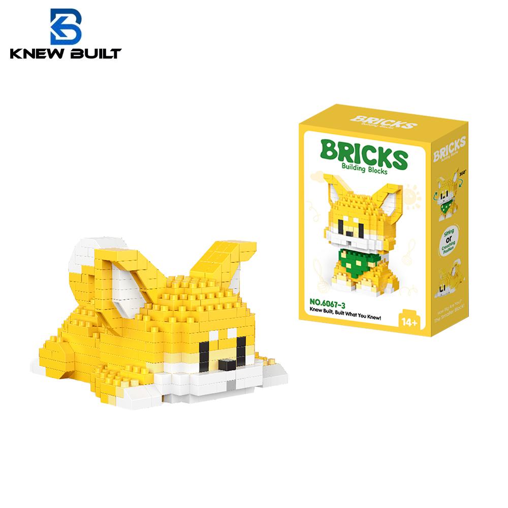 Knew Built Cute White Dog Micro Mini Building Blocks Toy Set Build One of Two Adorable Style Multiple Color for Endless Fun Gift