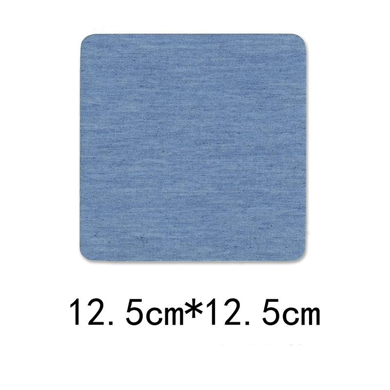 100pcs Denim Patches for Jean Clothing DIY Fabric Iron On Patches Appliques Repair Jeans Pants Elbow Knee Apparel