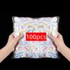 100PCS opakovaně použitelných odolných krytů pro skladování potravin pro misky Elastické kryty víka talířů Vakuové sáčky pro kuchyňské potraviny Čerstvé těsnění