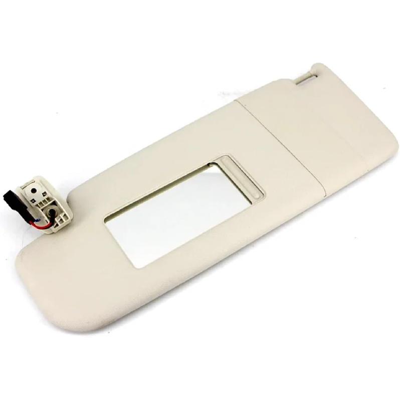 Compatible for VW Mk5 Golf 5 2005-2011 Golf 6 Volkswagen Passat B6 B7 Cc 2010-18 Sunvisor with Mirror Front Visor Car Accessories(Left Beige)