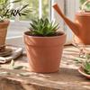 Terracotta Flowerpot Flowerpot, Clay Plant Pot with Drainage Hole, Porous Indoor Outdoor Planter for Plants Succulents Cacti Herbs Crack Resistant