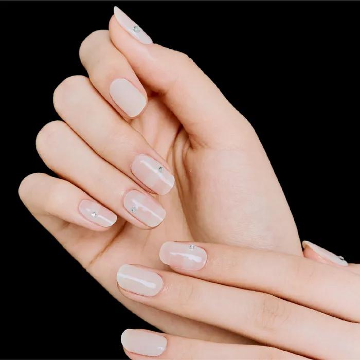 Chiffon Check Gel Nail