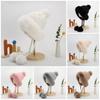 Winter New Women's Cotton Cashmere Pullover Hat Three Hair Ball Pearl Velvet Thickened Cold-proof and Warm Knitted Hat