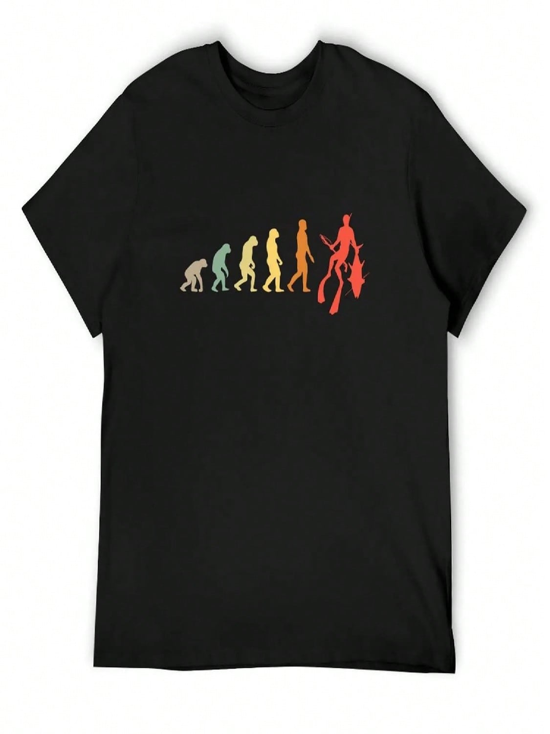 Spearfishing Evolution, Spear Fishing,Spearfishing Human Evolution T-Shirt Anime Clothes Oversized T Shirt T Shirts unisex S