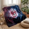 AC Milan Theme Blanket Soft Flannel Blanket Plush Throw Blanket Cozy Sofa Bed Blanket for Home Decor