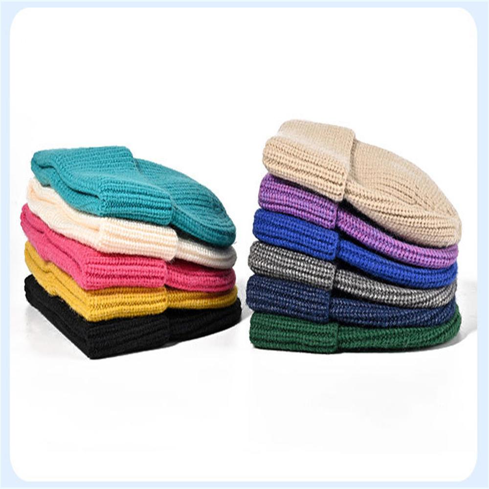 Custom Cute Luxury Warm 100% Lambs Wool Knitted Unisex Beanie Hats for Business & Travel with Hand Drawn Logo