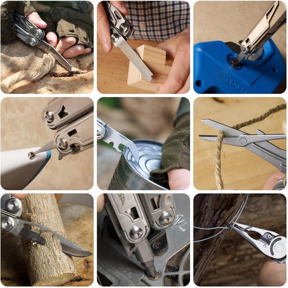 Swiss Tech 16 In 1 Multi Tool Outdoor Multi Plier With lockIng Feature Cutter