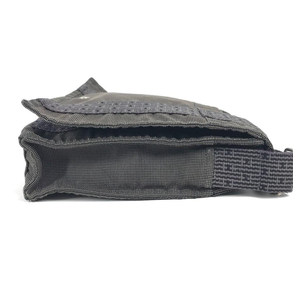 HERMES Her Line Basas PM Messenger Bag Shoulder Bag polyamide / polyester gray