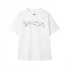 Li-Ning Minimalist Fashion Street Sports Casual Comfortable Versatile Cotton Short Sleeve T-Shirt Unisex Tops YHSU167-5A1