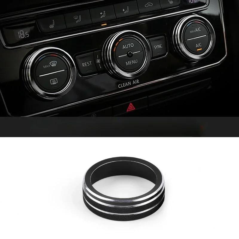 Auto Car AC Control Ring Trim Cover Car Interior Accessories For VW Tiguan Atlas T-roc Ateca FR Passat B8 Variant 2017-2019