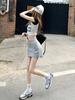2024 Women's High Waist Petite Sport Skirt with Anti-Exposure
