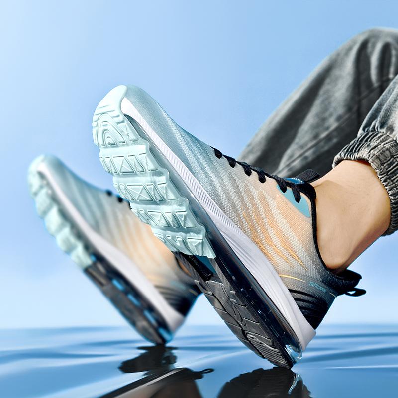 Large Size Men's Shoes 2025 New Air Cushion Sports Shoes Summer Breathable Basketball Shoes Non-slip Wear-resistant Casual Shoes