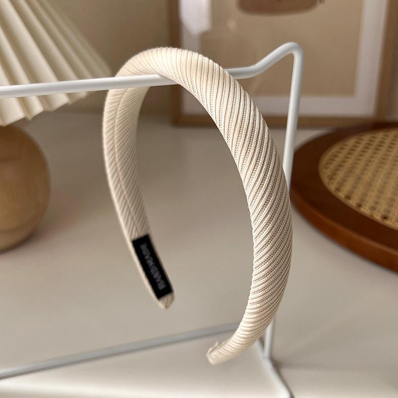 Autumn/Winter Fashion Brown Color Headbands Sponge Wide Crystal Hair Bands for Woman Temperament Hair Hoop Hair Accessories